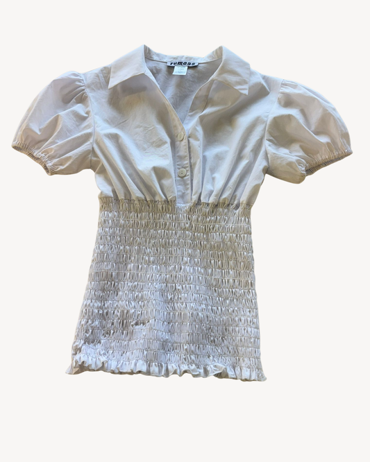 the poppy shirt in white