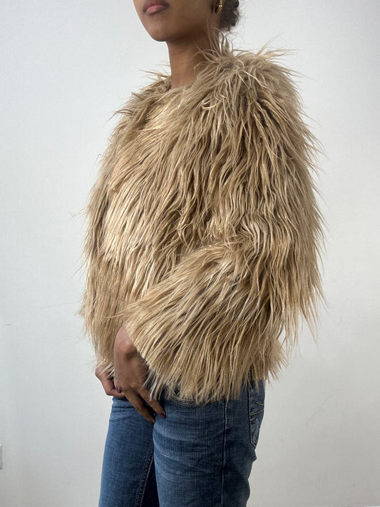 winter edit | small brown faux fur jacket