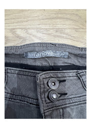small white and grey denim mini skirt Terranova label