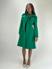 FAVORITOS DE INVIERNO | abrigo de trinchera de estilo guisante verde