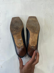 romantic grunge edit | ⭐️UK4 black heeled square toe shoes