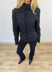 large navy prada jacket