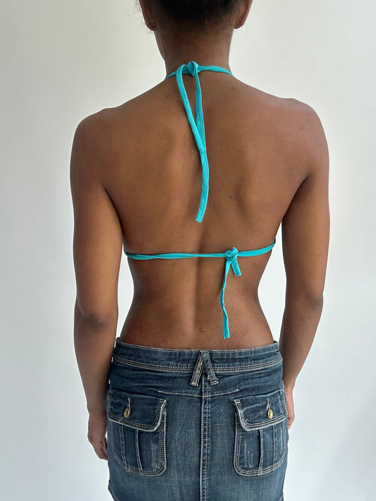 summermaxxing drop | small blue bikini top