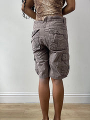 vintage edit twenty-five | medium grey brown cargo shorts