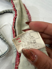 LFW edit | XS码 蓝色 Miss Sixty 牛仔 bralette 上衣