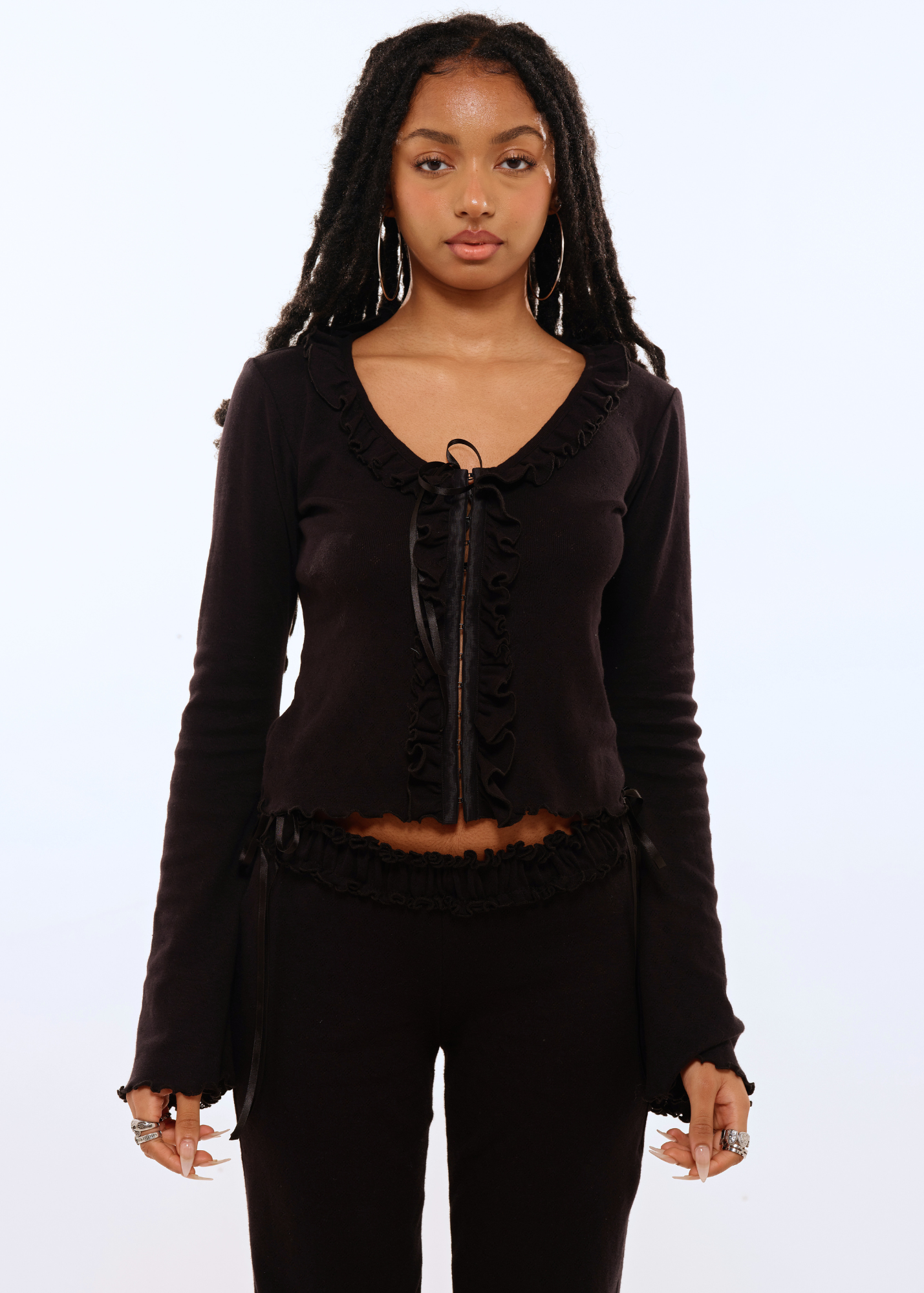 the matilda cardigan in black