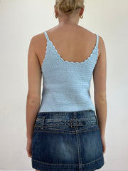 BEST PICKS | medium blue crochet cami