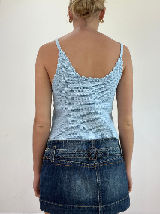 BEST PICKS | talla: M · color: azul · material: croché · prenda: top de tirantes