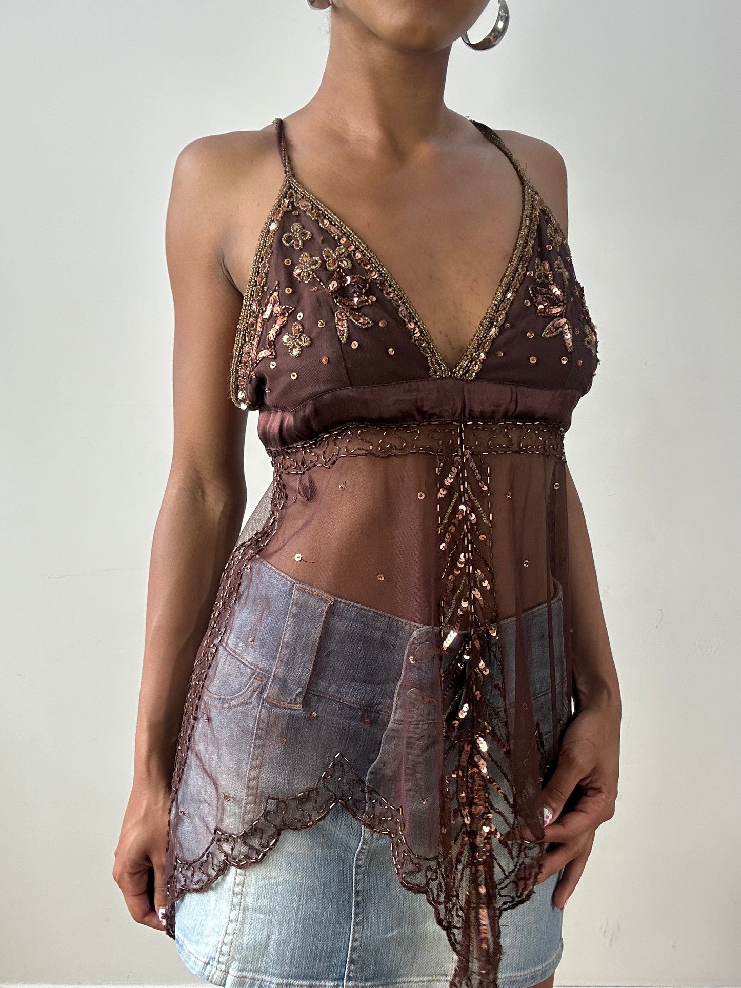 vintage edit twenty-nine | small brown kookai cami