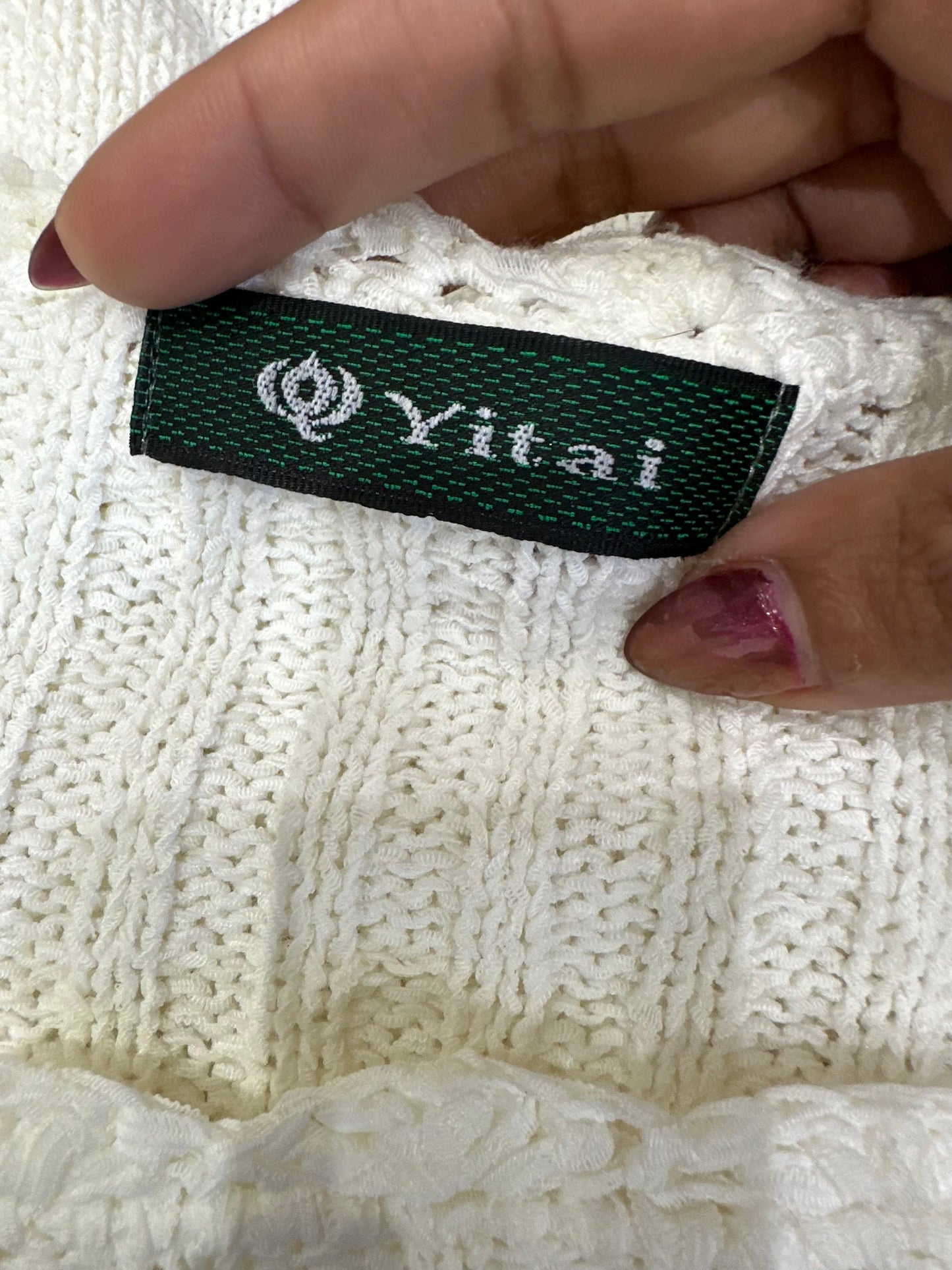 winter edit | small cream knit jumper with scalloped trim