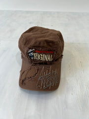aquamarine drop | one size brown distressed original cap