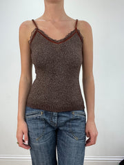 💻BEST PICKS | small brown knitted cami