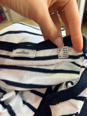 💻BEST PICKS | small white and navy striped cardigan