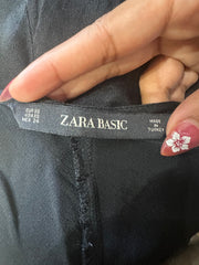 טופ כתפיות ⁨zara⁩ וינטג׳ – שחור – מידה ⁨s/m⁩ – ⁨devil wears prada⁩