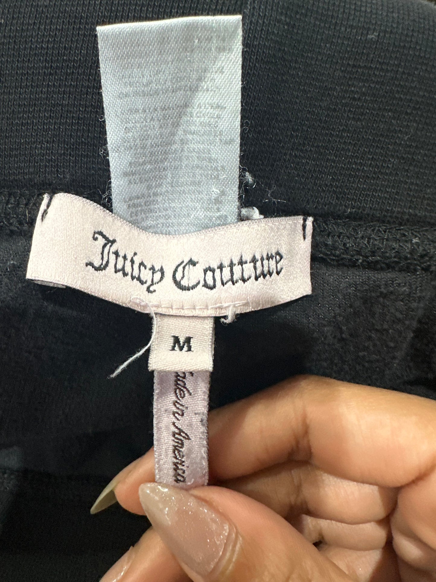💚vintage edit thirty-five | medium black juicy couture tracksuit bottoms