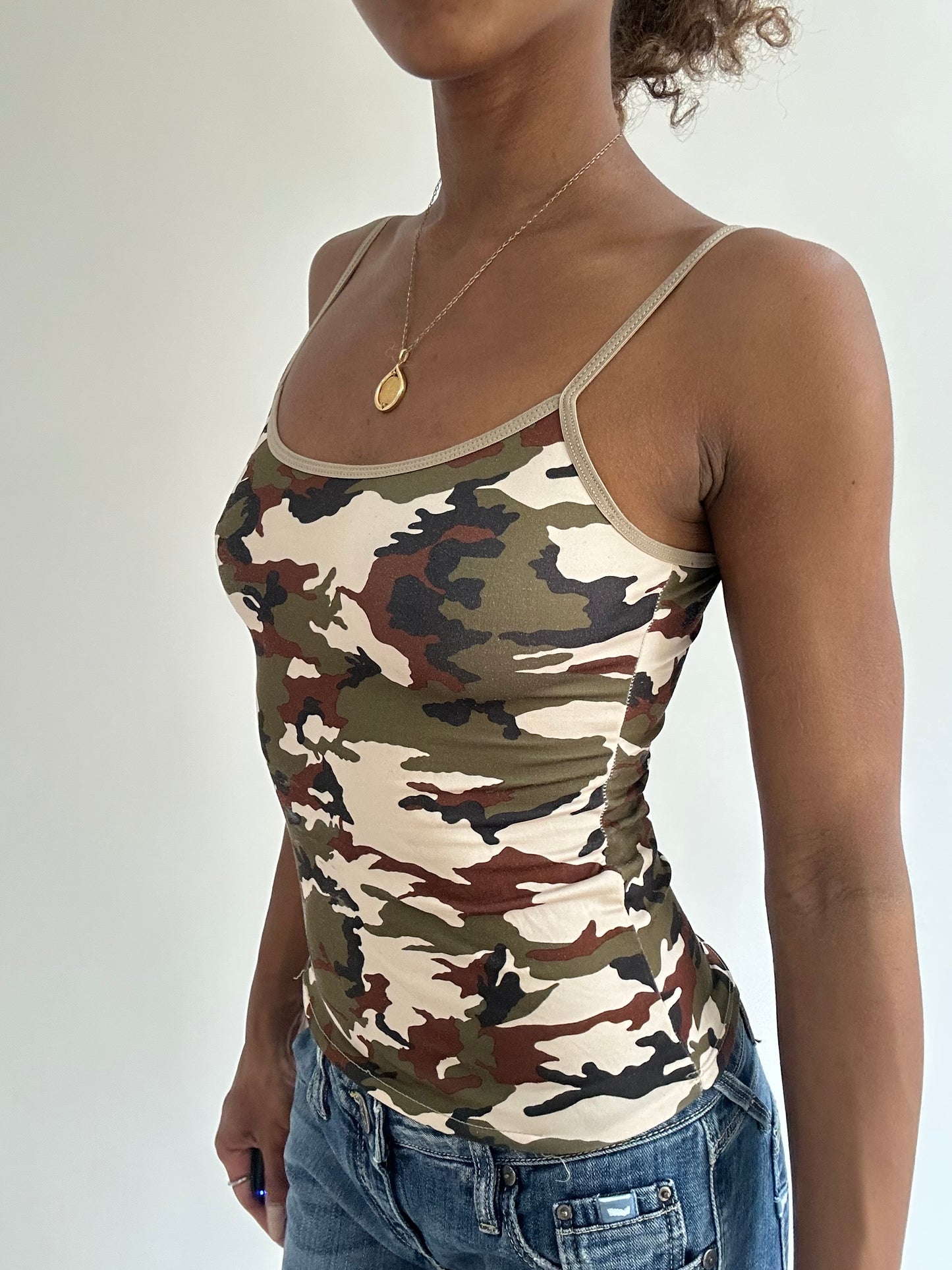 BEST PICKS | small green camo cami top