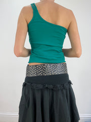 st patrick’s day | black and silver studded belt