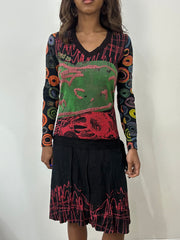 vintage edit: fashion week | small black desigual midi dress