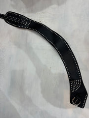 vintage edit thirty-four | oversized black studded buckle belt