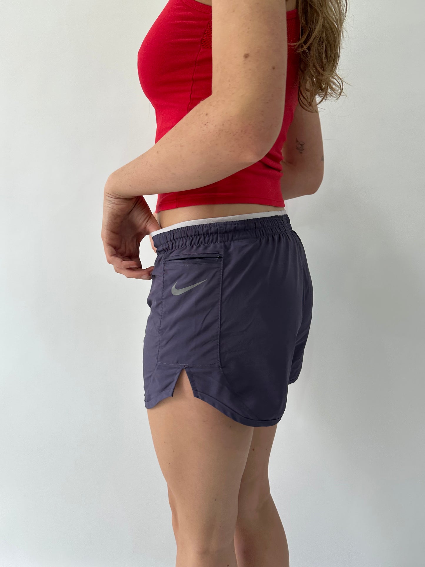 athleisure edit | small purple nike shorts