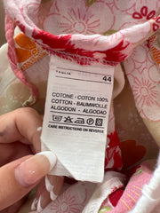 SATC drop | L码 白色 和 红色 united colours of benetton 透视 长裤