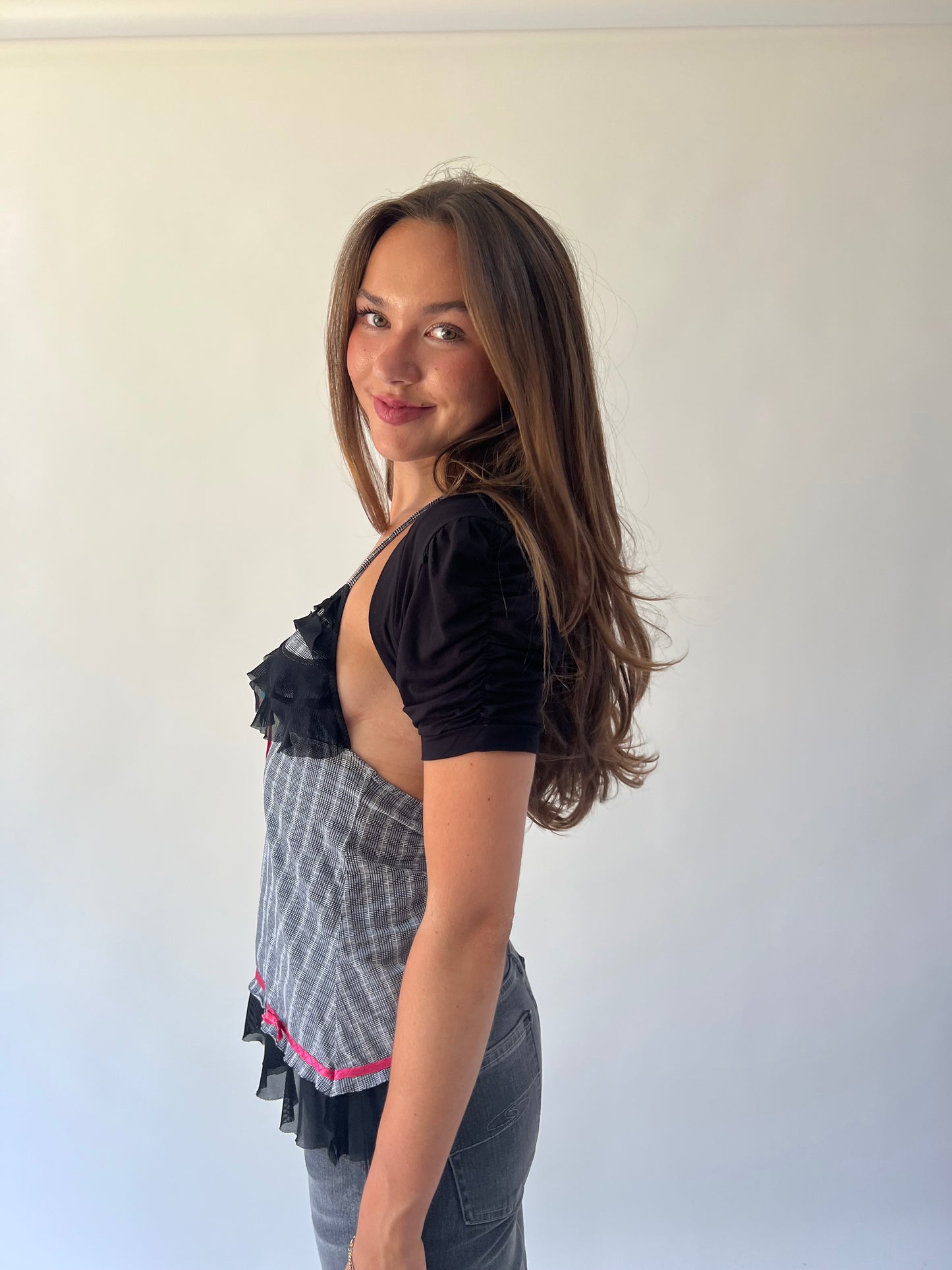 back to school drop | small black short sleeve bolero