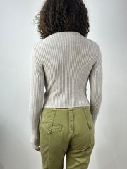 vintage edit thirty-four | extra small cream ribbed jumper