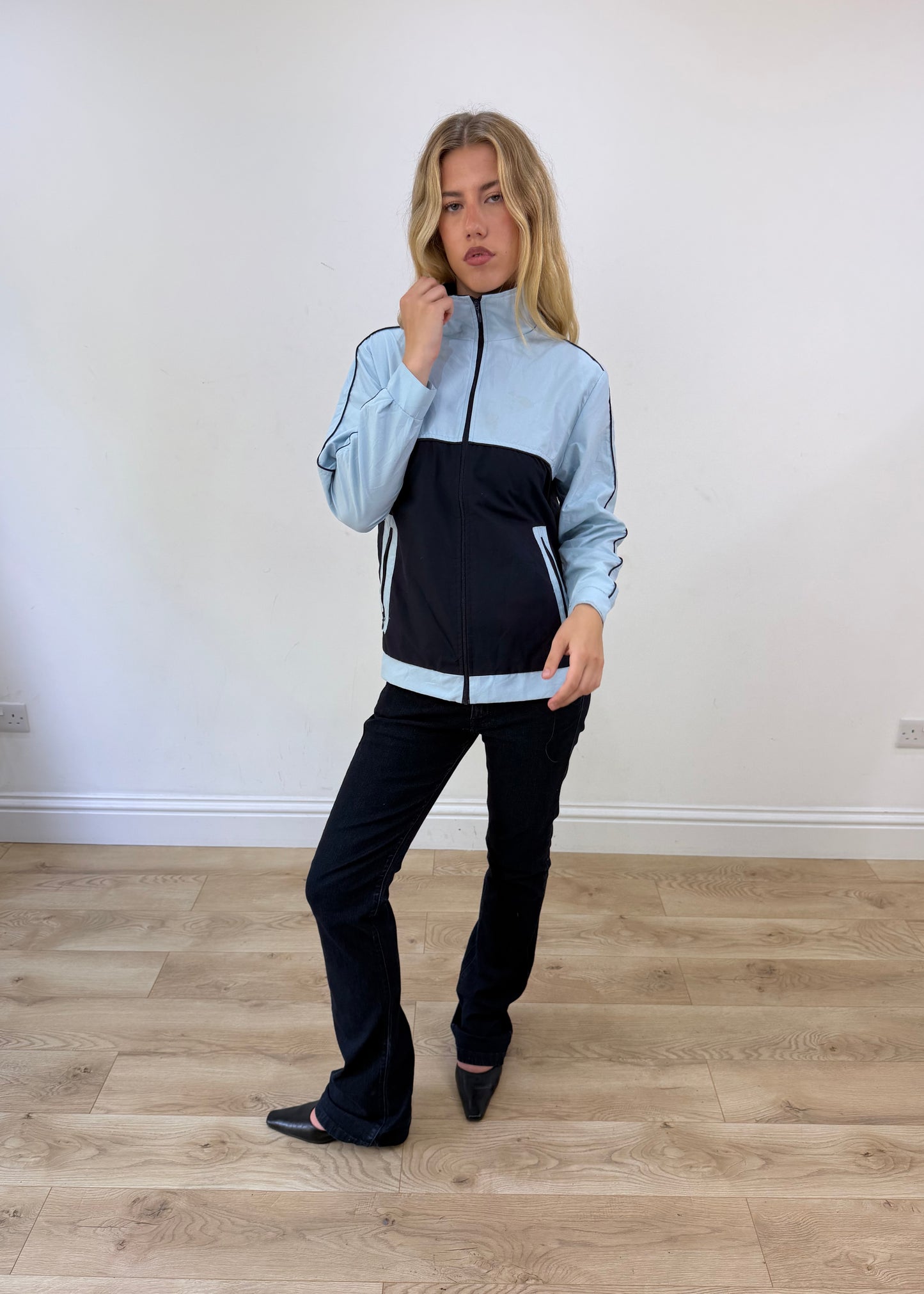 medium blue track jacket