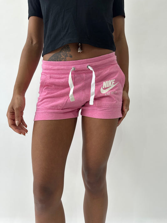 athleisure edit | extra small pink nike drawstring shorts