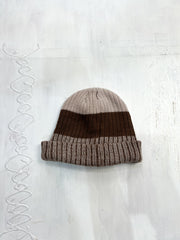gilmore girls | brown striped knitted beanie