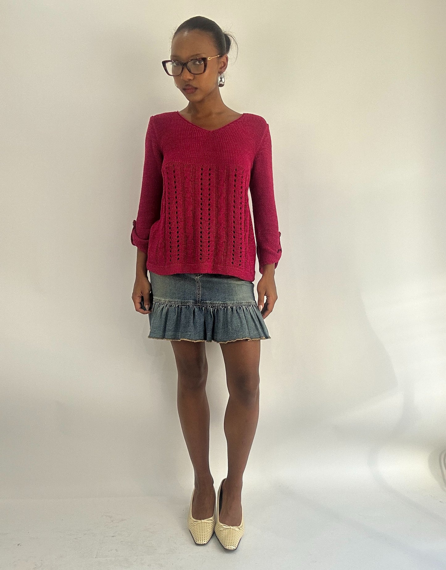 AUTUMN FAVOURITES | small pink knit jumper