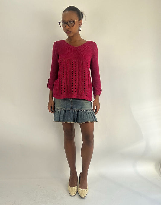 AUTUMN FAVOURITES | small pink knit jumper