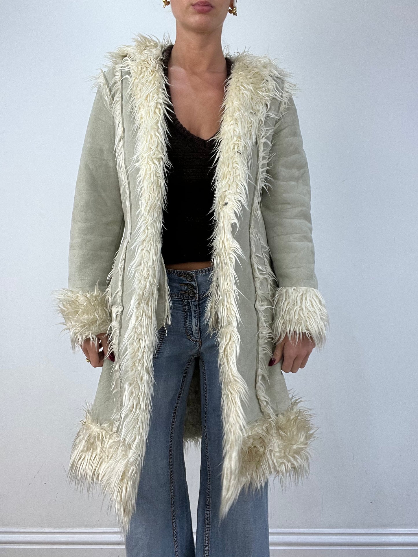 vintage edit twelve | large beige afghan style coat