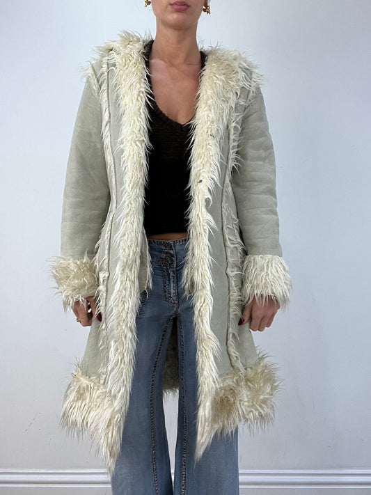 vintage edit twelve | large beige afghan style coat