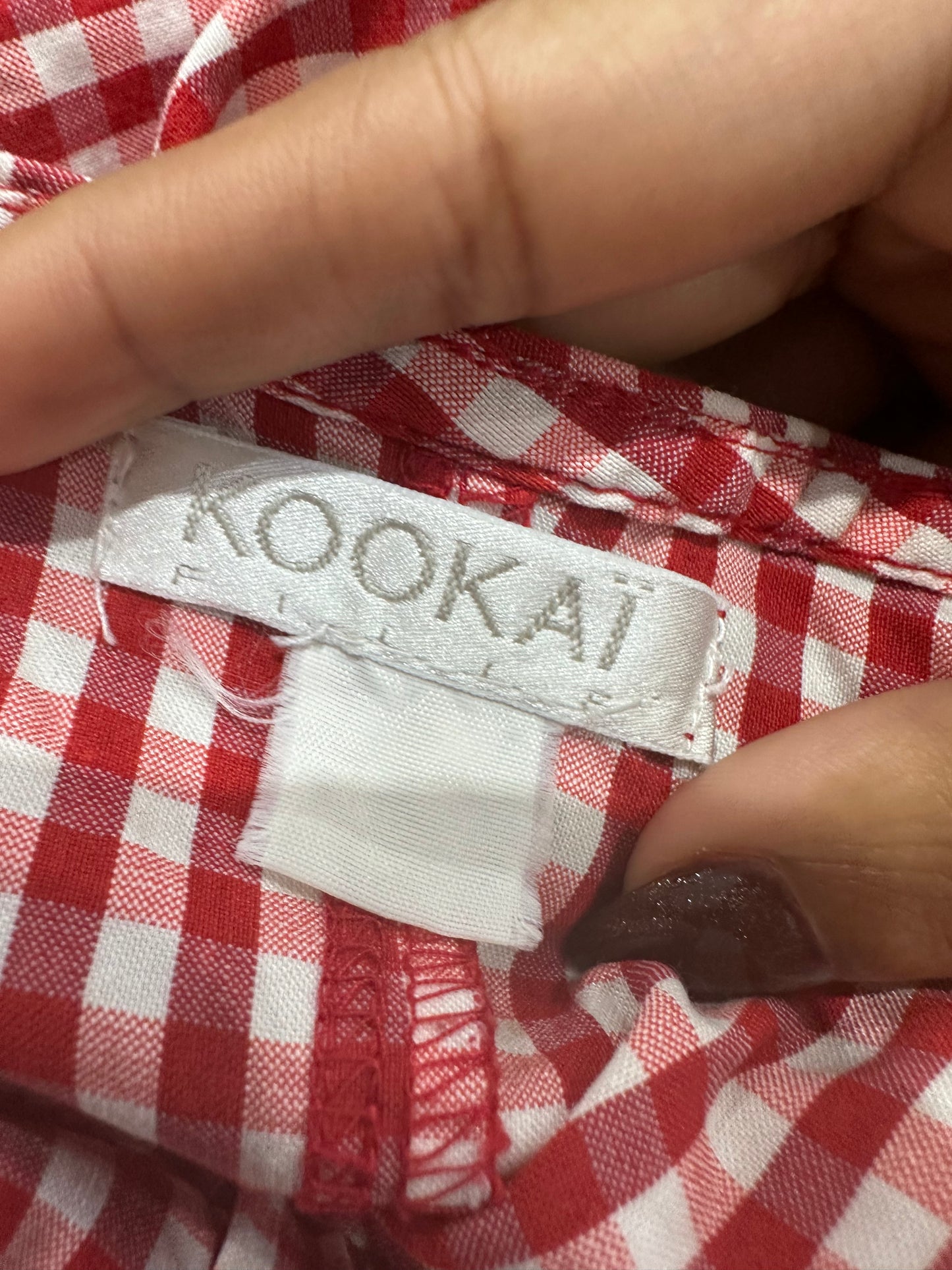 vintage edit thirty-six | small/medium red kookai gingham top