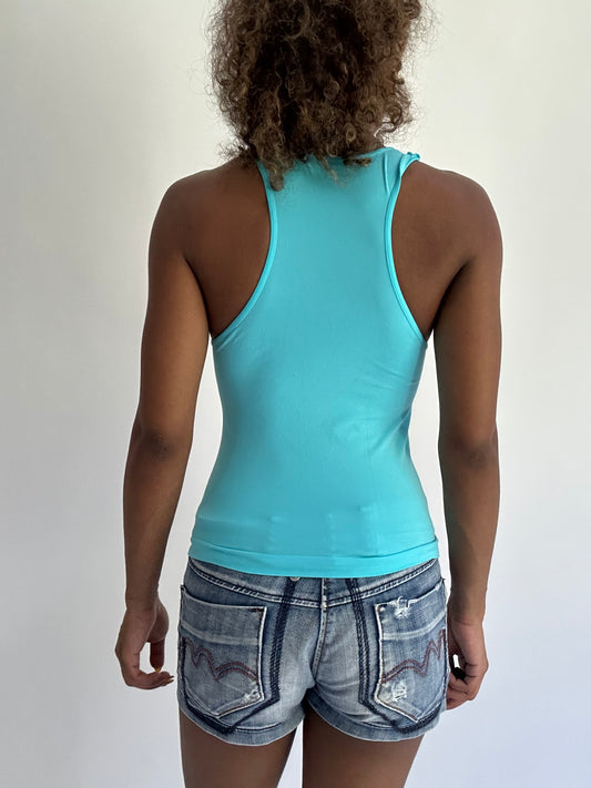 BEST PICKS | small blue fitted tank top