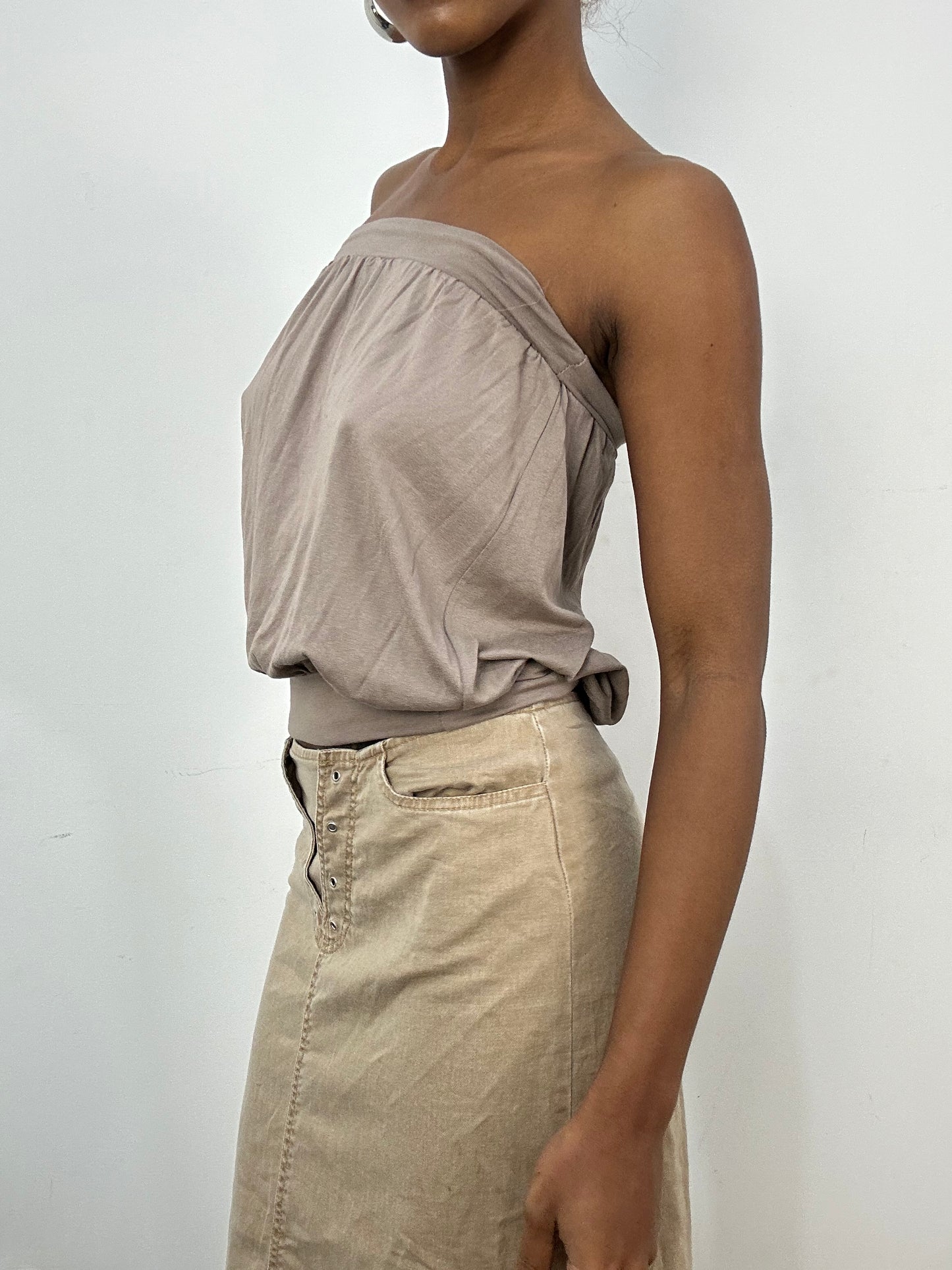 vintage edit: indie sleaze | small brown bandeau top