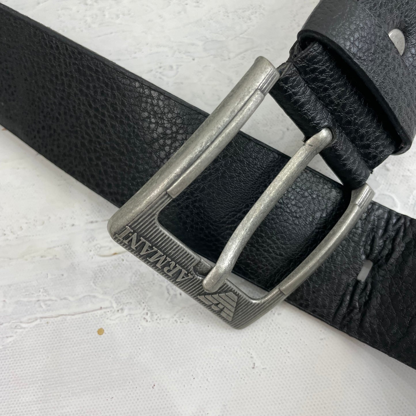 GORPCORE DROP | black “armani jeans” belt