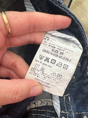 euro trash | small blue guess denim capris
