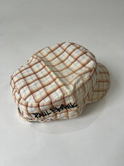 ‼️ white plaid detail cap