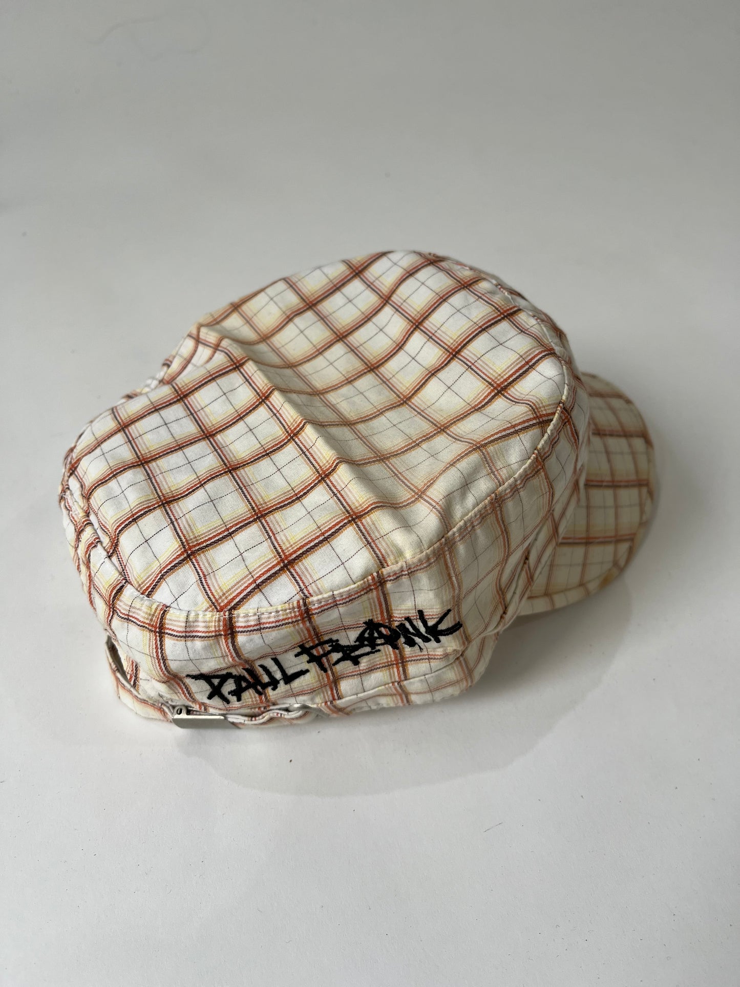 ‼️ white plaid detail cap