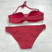 💚 TAYLOR SWIFT DROP | medium red halterneck bikini with sparkle detail