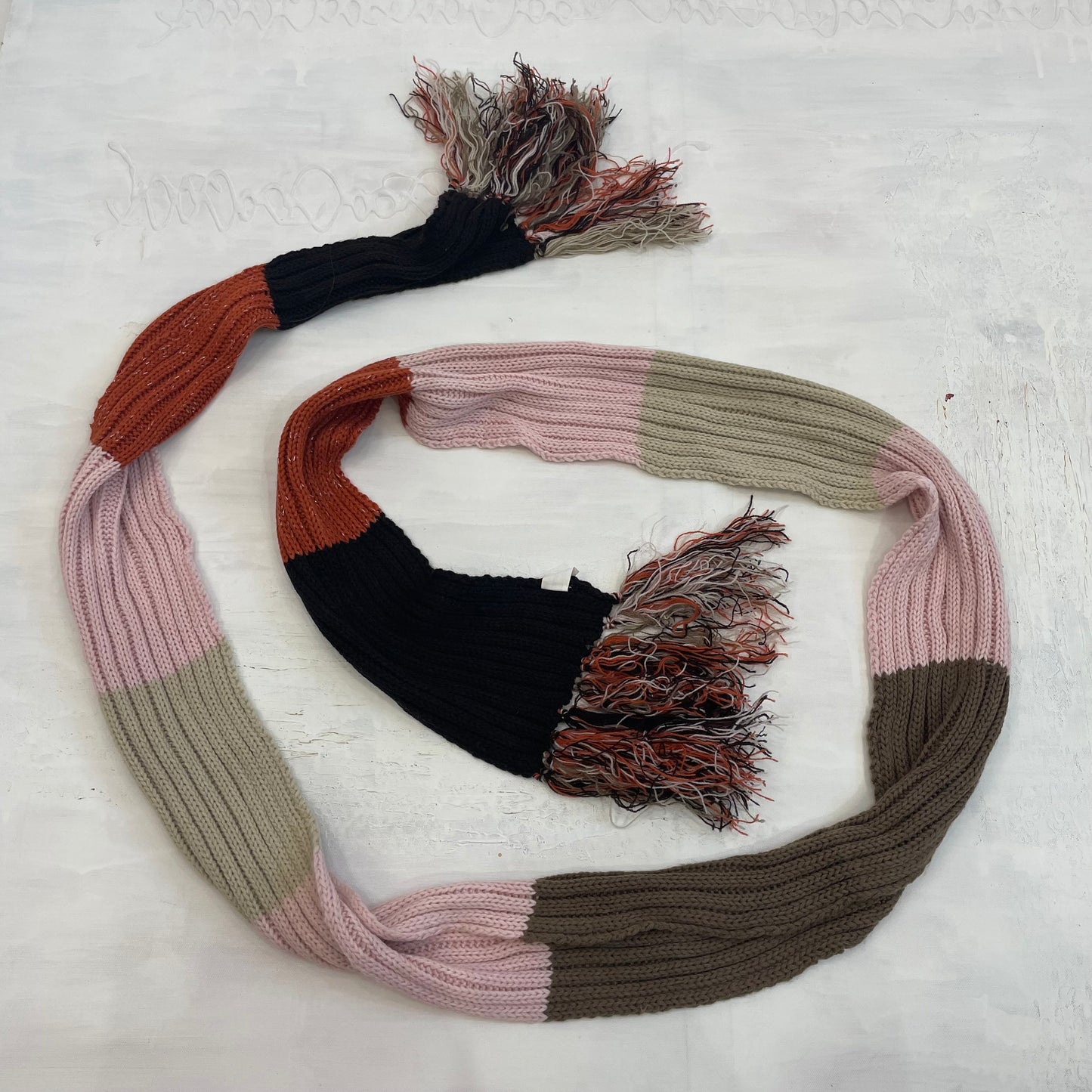BEST PICKS | multicoloured knit striped scarf
