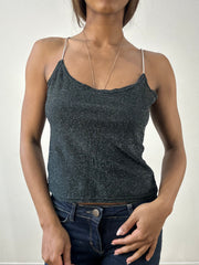 BEST PICKS | small grey sparkly knit cami top