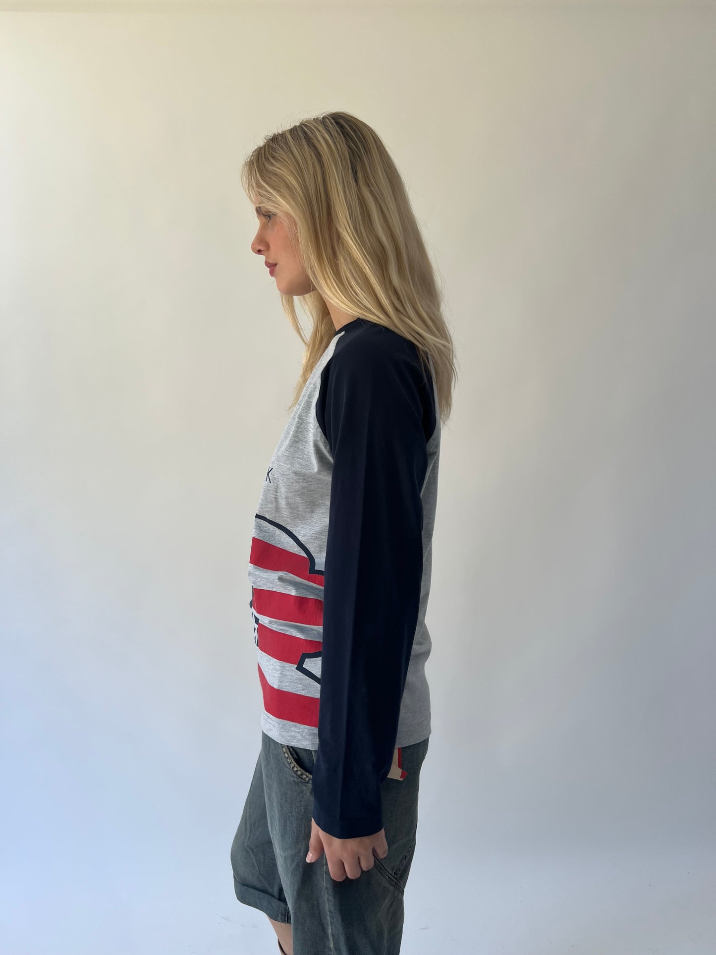 back to school drop | small grey paul frank long sleeve top