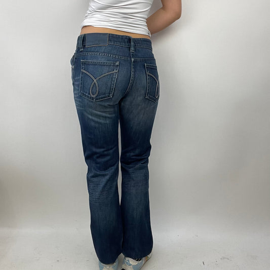 💻 BEST PICKS | small dark denim calvin klein straight leg jeans