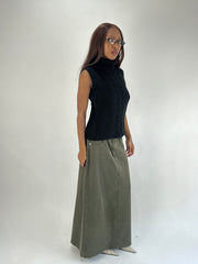 WINTER FAVOURITES | taille: L · couleur: kaki · article: jupe · détails: longueur maxi