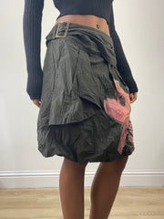 vintage edit: fashion week | medium grey desigual midi skirt