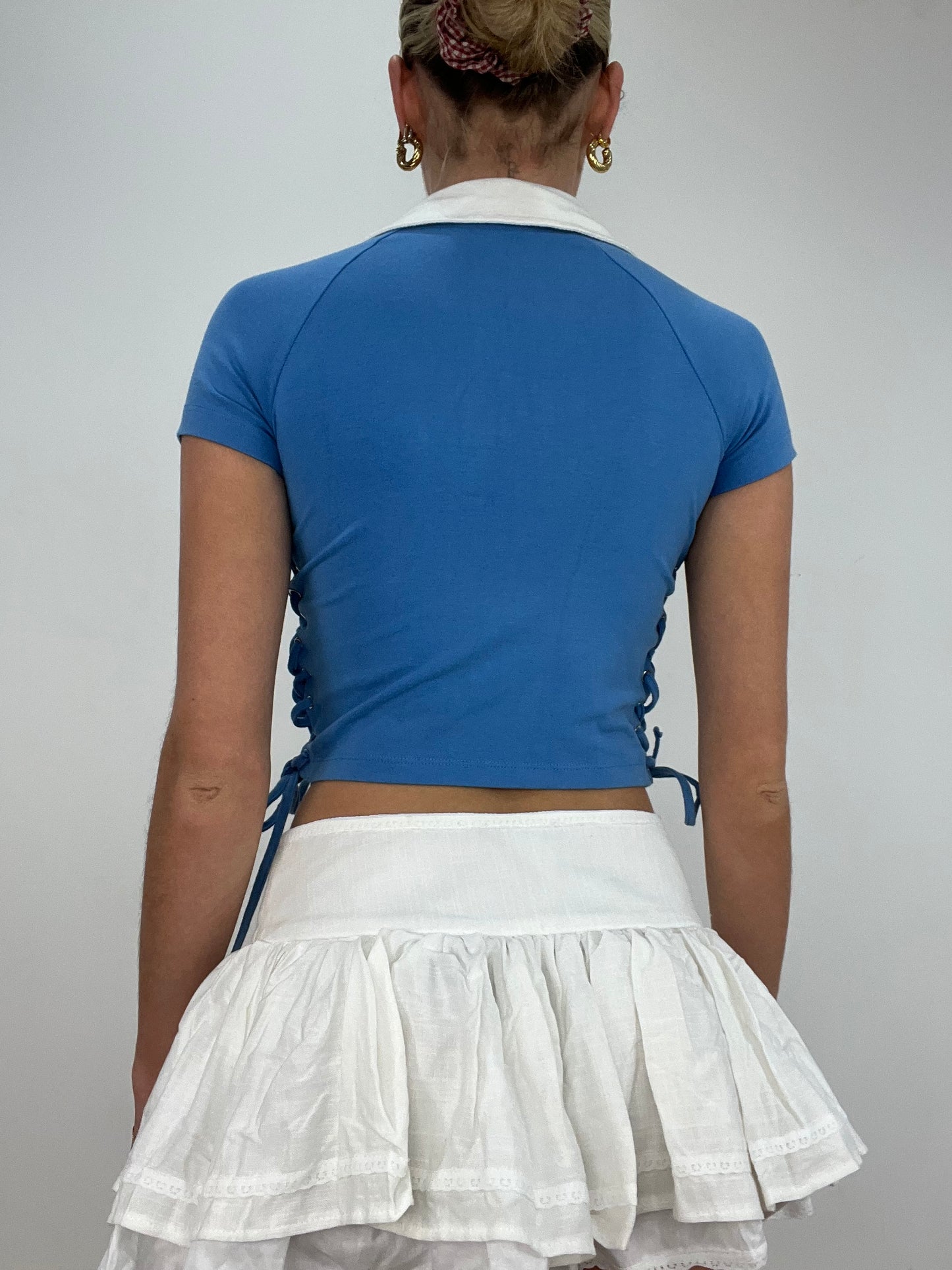 vintage edit ten | small blue jennifer lopez baby tee