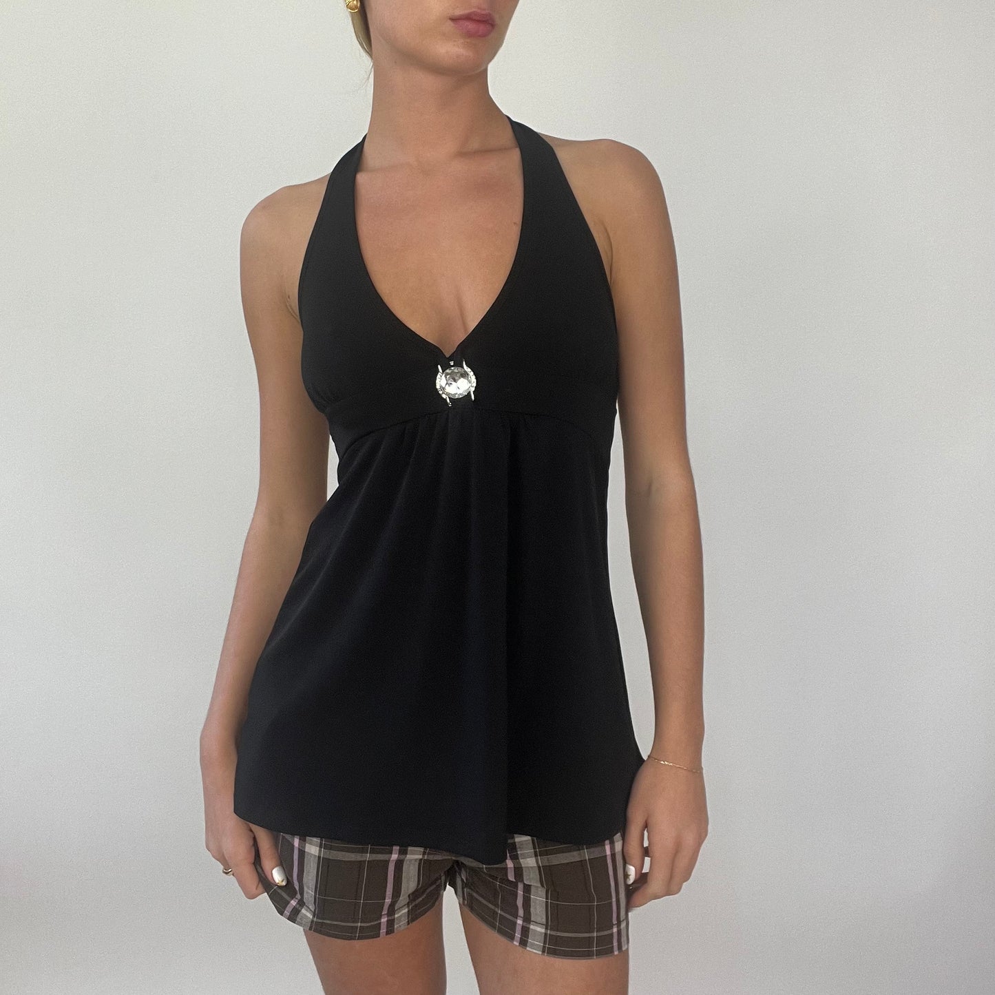 PROM SEASON DROP | small black pimkie halterneck top